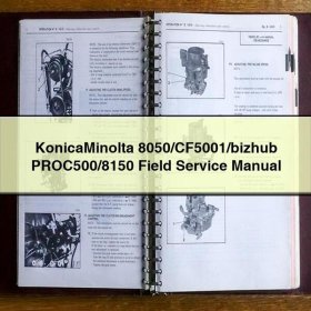 KonicaMinolta 8050/CF5001/bizhub PROC500/8150 Field Service Repair Manual