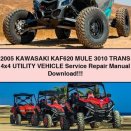 2005 KAWASAKI KAF620 MULE 3010 TRANS 4x4 UTILITY VEHICLE Service Repair Manual