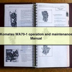 Komatsu WA70-1 operation and maintenance Manual