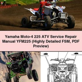 Yamaha Moto-4 225 ATV Service Repair Manual YFM225 (Highly Detailed FSM Preview)