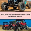 2004 2005 and 2006 Yamaha Rhino YXR66 660 Service Repair Manual.