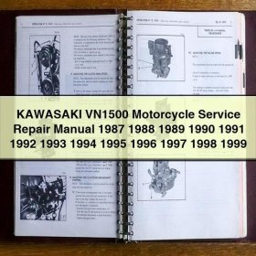 KAWASAKI VN1500 Motorcycle Service Repair Manual 1987 1988 1989 1990 1991 1992 1993 1994 1995 1996 1997 1998 1999