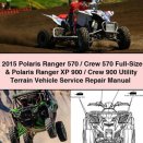 2015 Polaris Ranger 570/Crew 570 Full-Size & Polaris Ranger XP 900/Crew 900 Utility Terrain Vehicle Service Repair Manual