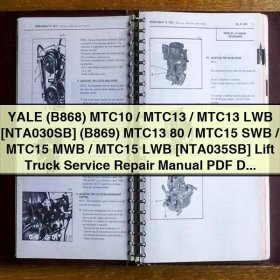 YALE MTC10/MTC13/MTC15 Lift Truck Service Repair Manual