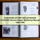 KAWASAKI JETSKI PWC All ModelS COVERED Service Repair Workshop Manual 1992-1998