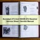 Burndept 274 And VIDOR 272 Receiver Service Sheet/Service Repair Manual