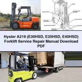 Hyster A219 (E30HSD, E35HSD, E40HSD): Service- und Reparaturhandbuch