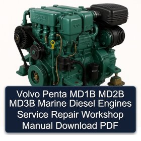 Volvo Penta MD1B MD2B MD3B Marine Diesel Engines Service Repair Workshop Manual Download PDF