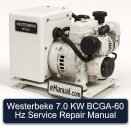 Westerbeke 7.0 KW BCGA-60 Hz Service Repair Manual