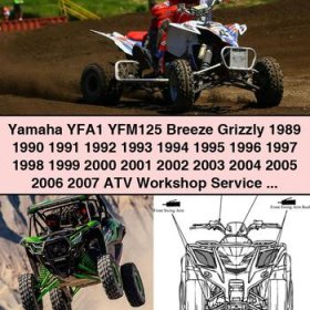 Yamaha YFA1 YFM125 Breeze Grizzly ATV Workshop Service Repair User Manual 1989-2006