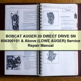 BOBCAT AUGER 20 DIRECT DRIVE SN 856300101 & Above (LOWE AUGER) Service Repair Manual