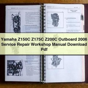 Yamaha Z150C Z175C Z200C Outboard 2006 Service Repair Workshop Manual Pdf