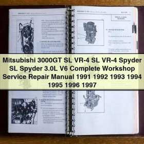 Mitsubishi 3000GT SL VR-4 SL VR-4 Spyder SL Spyder 3.0L V6 Complete Workshop Service Repair Manual 1991-1997