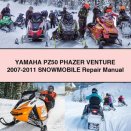 Yamaha PZ50 PHAZER Venture 2007-2011 Snowmobile Repair Manual