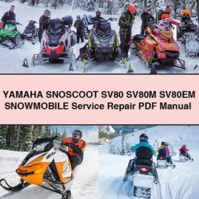 Yamaha SNOSCOOT SV80 SV80M SV80EM Snowmobile Service Repair Manual