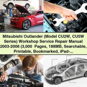 Mitsubishi Outlander (Model CU2W CU5W Series) Workshop Service Repair Manual 2003-2006