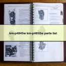 km-p4845w km-p4850w parts list