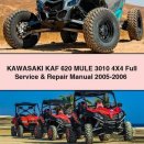 KAWASAKI KAF 620 MULE 3010 4X4 Full Service & Repair Manual 2005-2006