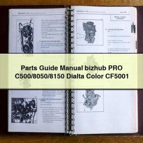 Parts Guide Manual bizhub PRO C500/8050/8150 Dialta Color CF5001