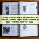 Yamaha WaveRunner III WRA650 WRA700 1990-1997 Service Repair Workshop Manual 1991 1992 1993 1994 1995 1996