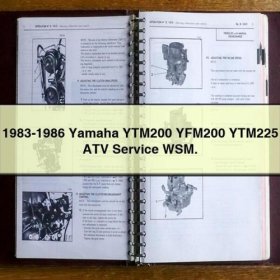 1983-1986 Yamaha YTM200 YFM200 YTM225 ATV Service WSM.