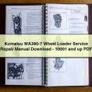 Komatsu WA380-7 Wheel Loader Service Repair Manual -10001 and up