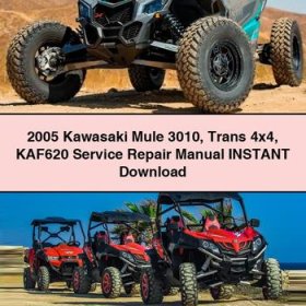 2005 Kawasaki Mule 3010 Trans 4x4 KAF620 Service Repair Manual