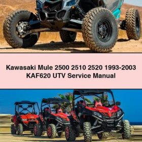 Kawasaki Mule 2500 2510 2520 1993-2003 KAF620 UTV Service Repair Manual