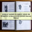 BOBCAT AUGER 10 DIRECT DRIVE SN 879900101 & Above LOWE AUGER Service Repair Manual