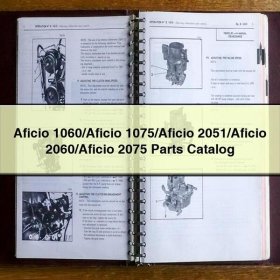 Aficio 1060/Aficio 1075/Aficio 2051/Aficio 2060/Aficio 2075 Parts Catalog
