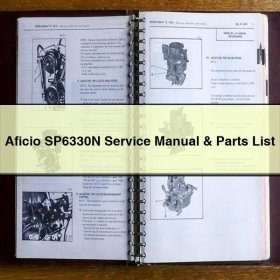 Aficio SP6330N Service Repair Manual & Parts List