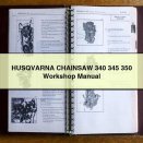 HUSQVARNA CHAINSAW 340 345 350 Workshop Manual