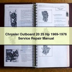 Chrysler Outboard 20 25 Hp 1969-1976 Service Repair Manual