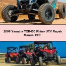 2006 Yamaha YXR450 Rhino UTV Repair Manual