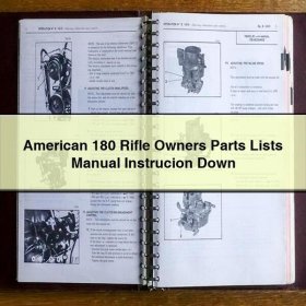 American 180 Rifle Owners Parts Lists Manual Instrucion Down
