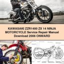 KAWASAKI ZZR1400 ZX 14 NINJA Motorcycle Service Repair Manual 2006 Onward
