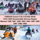 Yamaha Excel-V XLV EC540 Xl540 1979-1990 Snowmobile Service Repair Manual 1980 1981 1982 1983 1984 1985 1986 1987 1988 1989