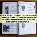 Case IH PUMA 115, 125, 140, 155 Multicontroller Tractor Service Repair Manual