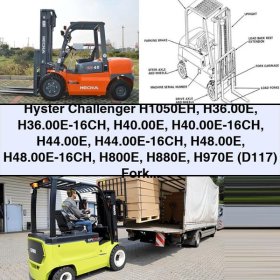 Hyster Challenger H1050EH H36.00E H40.00E H44.00E H48.00E H800E H880E H970E (D117) Forklift Trucks