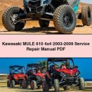 Kawasaki MULE 610 4x4 2003-2009 Service Repair Manual