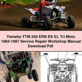 Yamaha YTM 200 ERN EK EL Tri Moto 1983-1987 Service Repair Workshop Manual Pdf