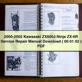 2000-2002 Kawasaki ZX600J Ninja ZX-6R Service Repair Manual ( 00 01 02 )