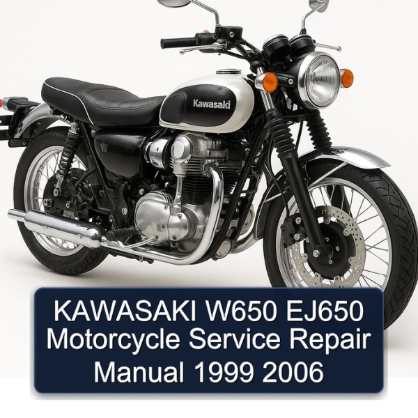 KAWASAKI W650 EJ650 Motorcycle Service Repair Manual 1999 2006