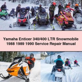 Yamaha Enticer 340/400 LTR Snowmobile 1988 1989 1990 Service Repair Manual
