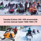 Yamaha Enticer 340/400 snowmobile Service Manual Repair 1988-1989 LTR