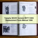 Yamaha WAVE Venture WVT1100U Replacement Parts Manual 1996