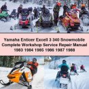 Yamaha Enticer Excell 3 340 Snowmobile Complete Workshop Service Repair Manual 1983 1984 1985 1986 1987 1988