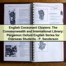 English Consonant Clusters: The Commonwealth and International Library: Pergamon Oxford English Series for Overseas Students by P. Sanderson