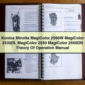 Konica Minolta MagiColor 2500W MagiColor 2530DL MagiColor 2550 MagiColor 2550DN Theory Of Operation Manual