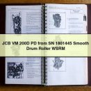 JCB VM 200D PD from SN 1801445 Smooth Drum Roller WSRM